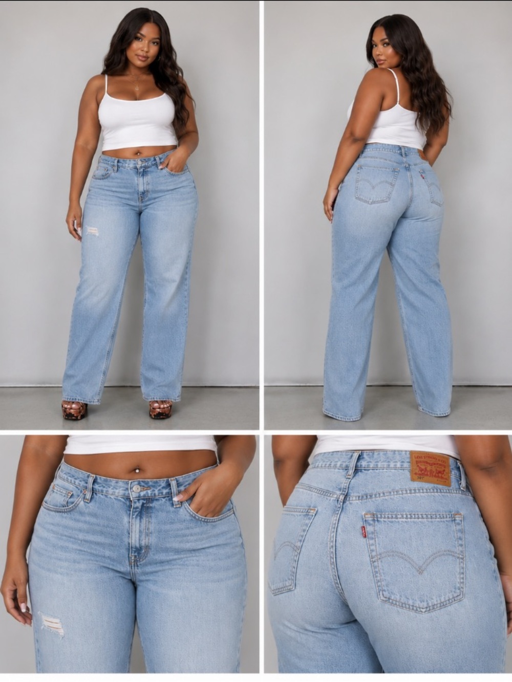 Levi’s 527 Low rise Bootcut Jeans Light Wash Y2K Western Denim 31 light distress